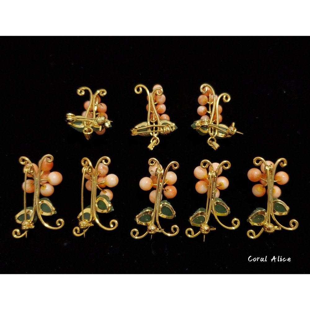 🌟Coral珊寶手作-天然深水珊瑚別針 CO3P2-502-細節圖6