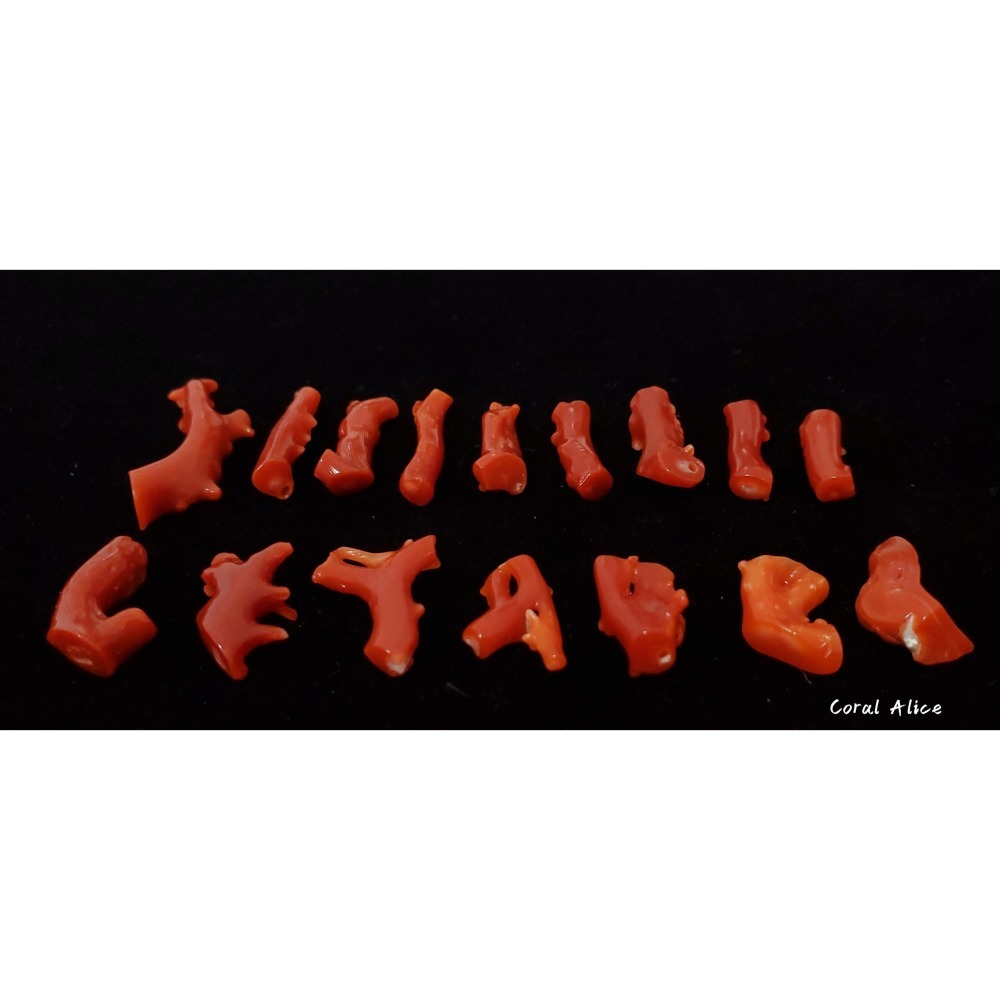 🌟Coral珊寶手作-天然阿卡紅珊瑚/赤血珊瑚自然小枝 #供佛 #鑲嵌 #金工 #珠寶設計 CO2P1-930-細節圖3