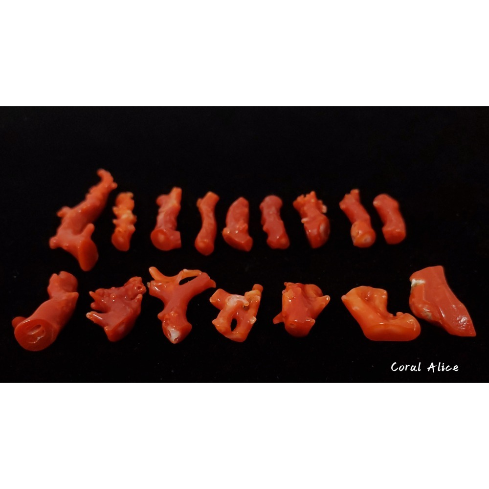 🌟Coral珊寶手作-天然阿卡紅珊瑚/赤血珊瑚自然小枝 #供佛 #鑲嵌 #金工 #珠寶設計 CO2P1-930-細節圖6