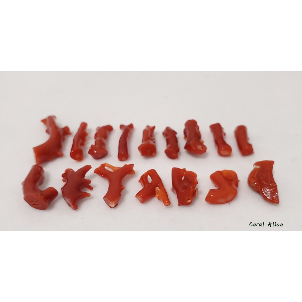 🌟Coral珊寶手作-天然阿卡紅珊瑚/赤血珊瑚自然小枝 #供佛 #鑲嵌 #金工 #珠寶設計 CO2P1-930-細節圖10