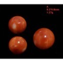 🌟Coral珊寶手作-天然阿卡珊瑚/momo珊瑚圓珠裸石 7.1-9.8mm CO2P1-111-規格圖11