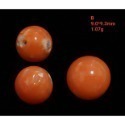 🌟Coral珊寶手作-天然阿卡珊瑚/momo珊瑚圓珠裸石 7.1-9.8mm CO2P1-111-規格圖11