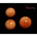 🌟Coral珊寶手作-天然阿卡珊瑚/momo珊瑚圓珠裸石 7.1-9.8mm CO2P1-111-規格圖11