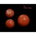 🌟Coral珊寶手作-天然阿卡珊瑚/momo珊瑚圓珠裸石 7.1-9.8mm CO2P1-111-規格圖11