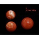 🌟Coral珊寶手作-天然阿卡珊瑚/momo珊瑚圓珠裸石 7.1-9.8mm CO2P1-111-規格圖11