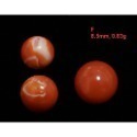 🌟Coral珊寶手作-天然阿卡珊瑚/momo珊瑚圓珠裸石 7.1-9.8mm CO2P1-111-規格圖11