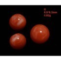 🌟Coral珊寶手作-天然阿卡珊瑚/momo珊瑚圓珠裸石 7.1-9.8mm CO2P1-111-規格圖11