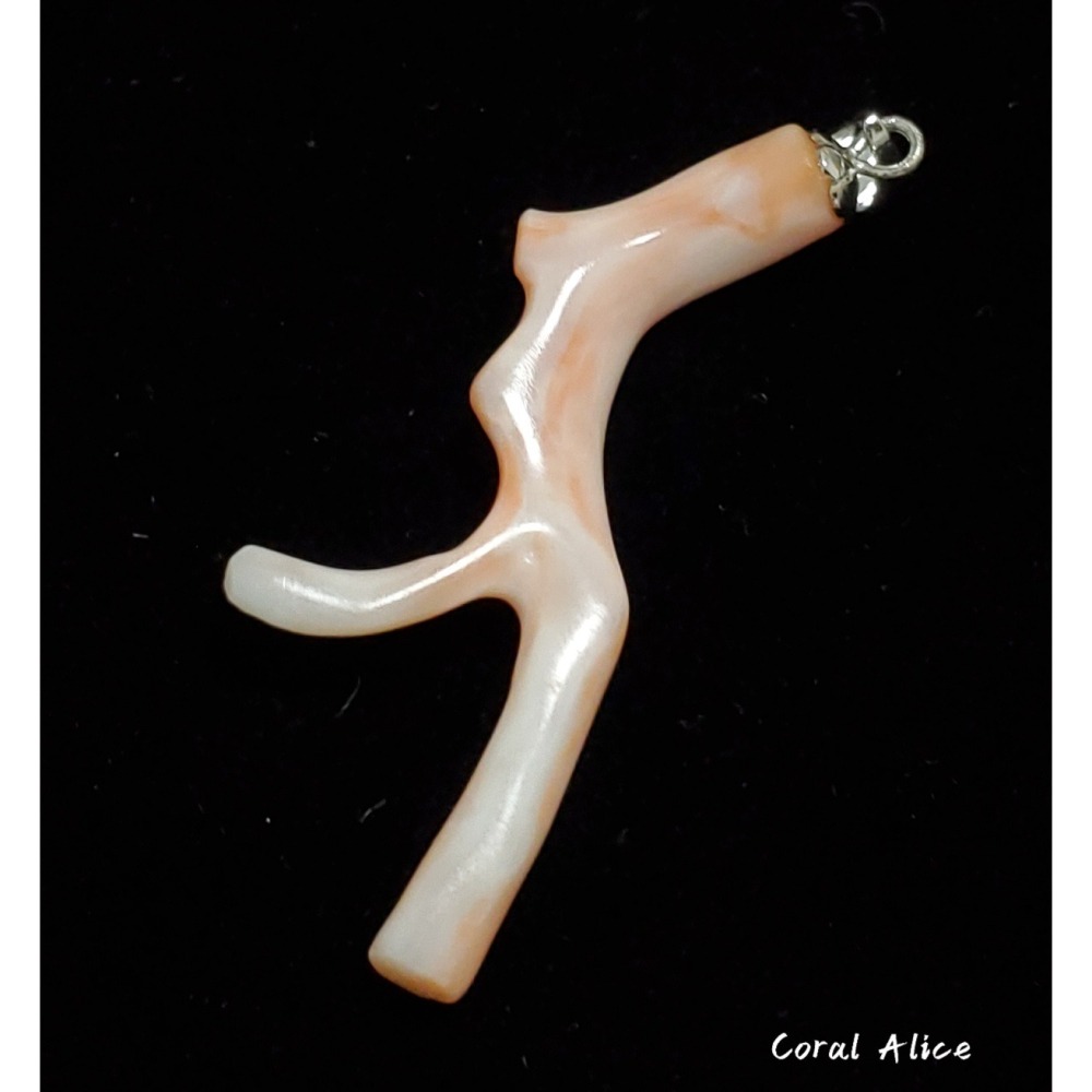 🌟Coral珊寶手作-天然淺水珊瑚自然枝項墜 45.5mm CO2P1-107-細節圖3