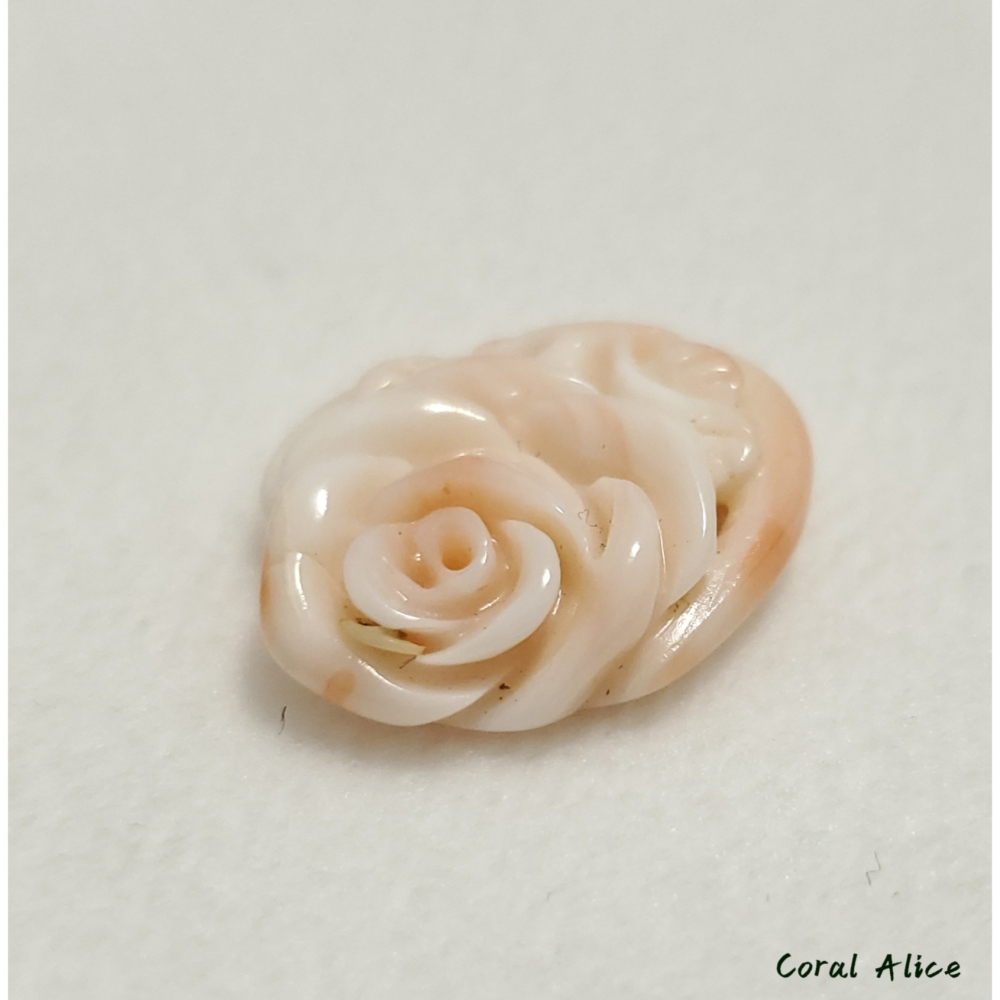 🌟Coral珊寶手作-天然深水珊瑚手工刻花件 21.4*17.8*5.9mm CO2P1-199-細節圖7
