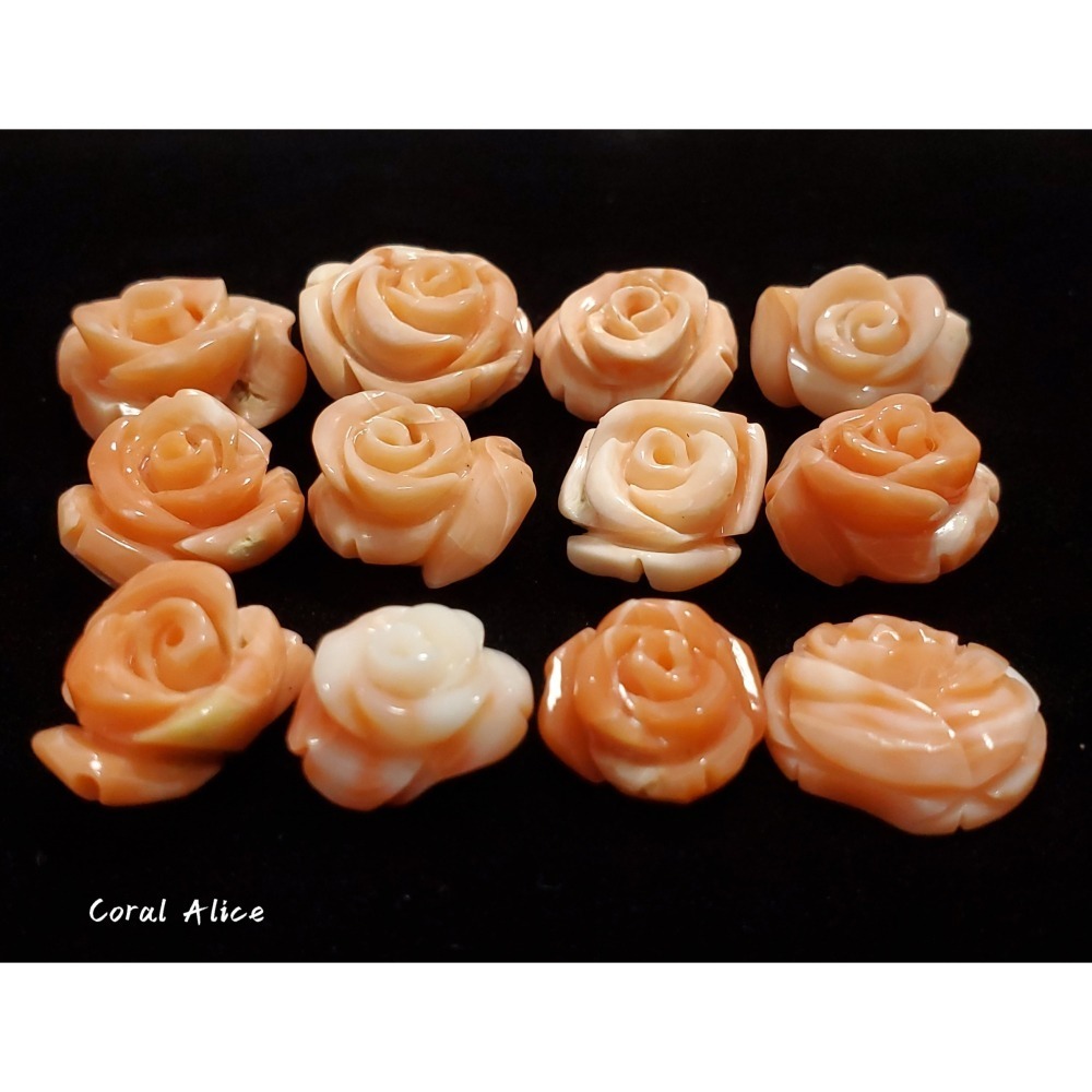 🌟Coral珊寶手作-天然深水珊瑚手工刻花 CO2P1-145-細節圖4