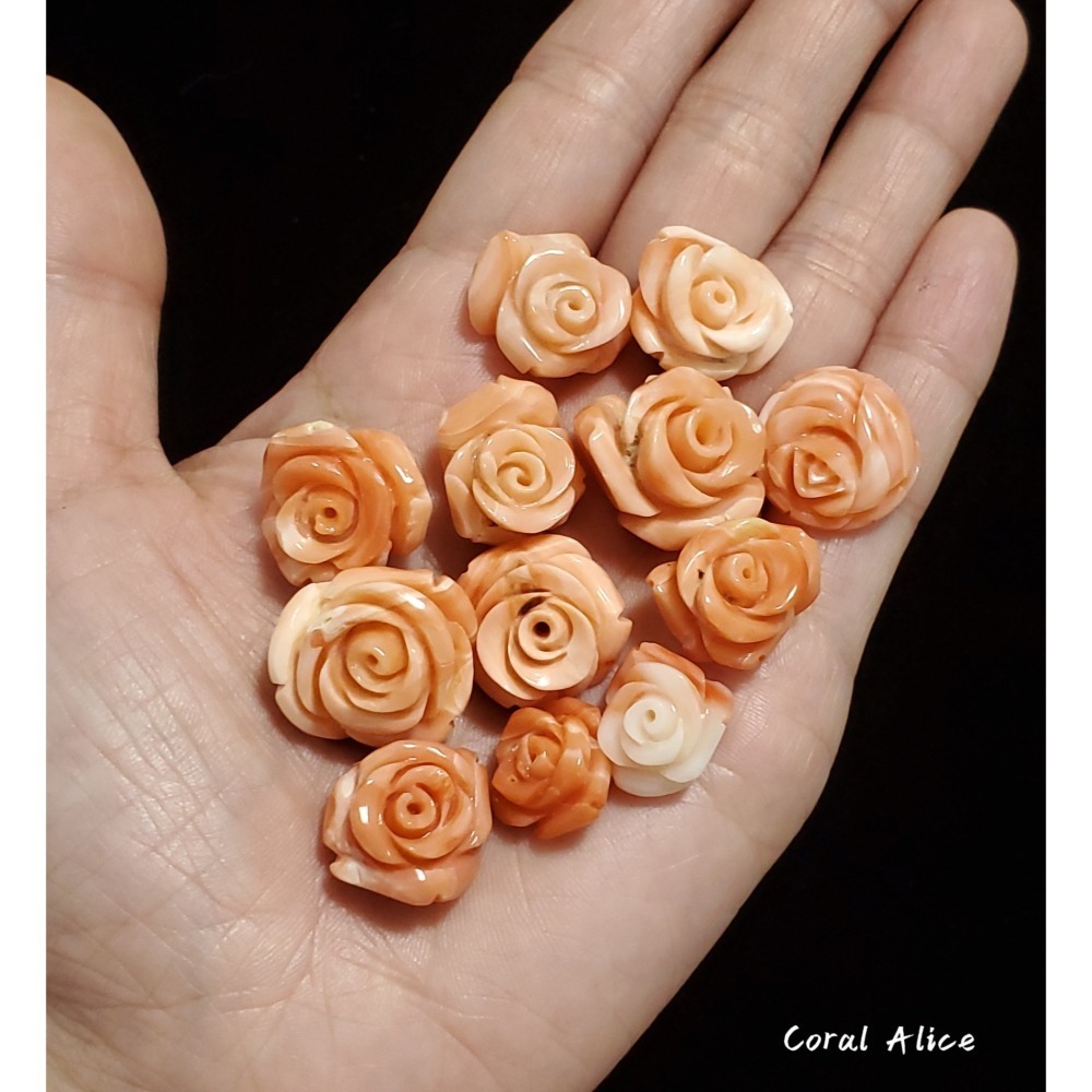 🌟Coral珊寶手作-天然深水珊瑚手工刻花 CO2P1-145-細節圖7