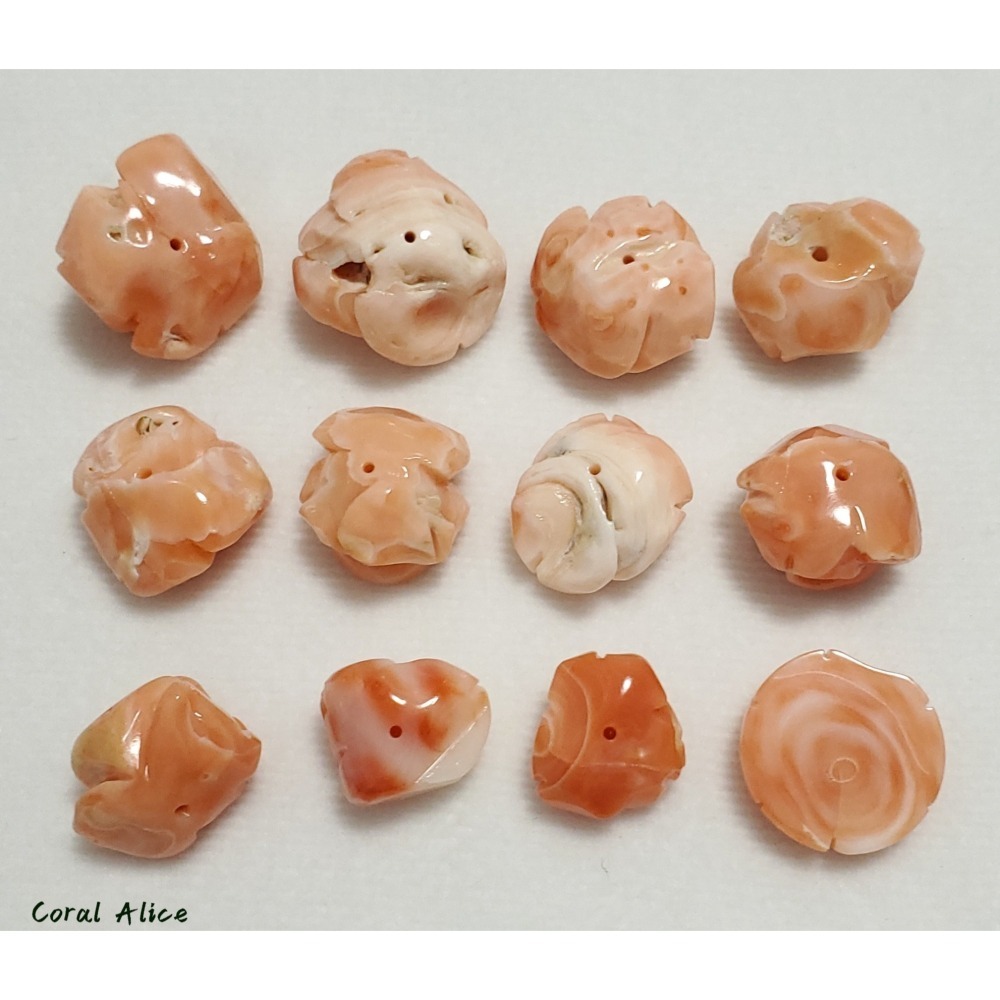 🌟Coral珊寶手作-天然深水珊瑚手工刻花 CO2P1-145-細節圖9