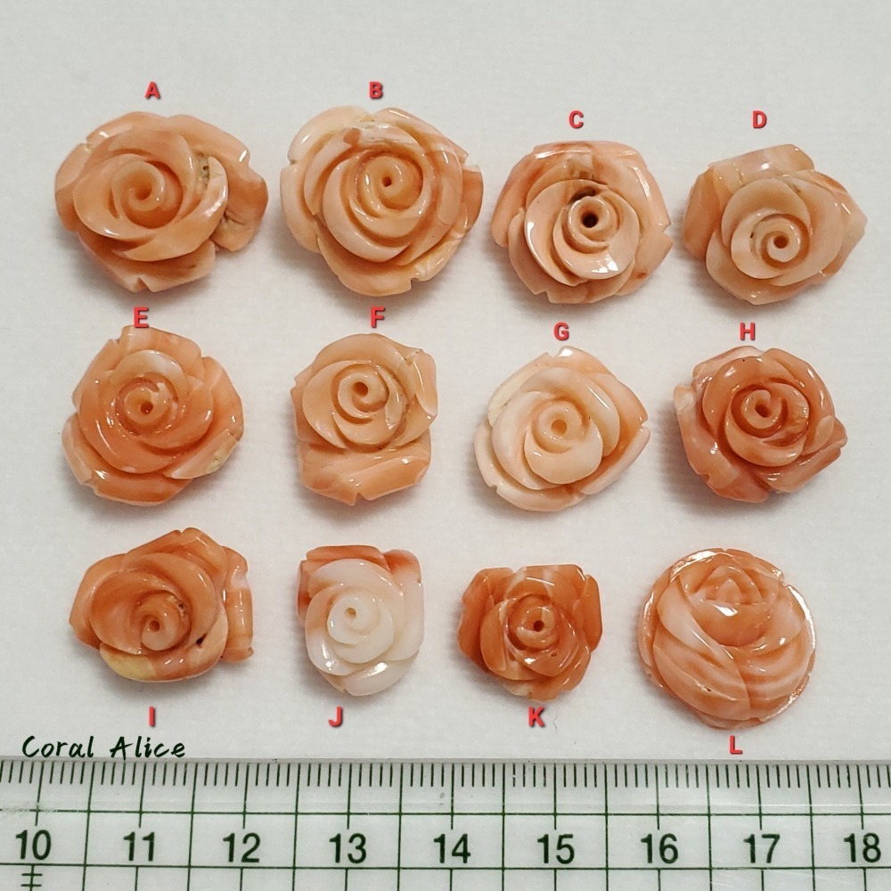 🌟Coral珊寶手作-天然深水珊瑚手工刻花 CO2P1-145-細節圖10