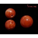 🌟Coral珊寶手作-天然阿卡珊瑚圓珠(大直通孔) 7.6-10.7mm CO2P1-118-規格圖11