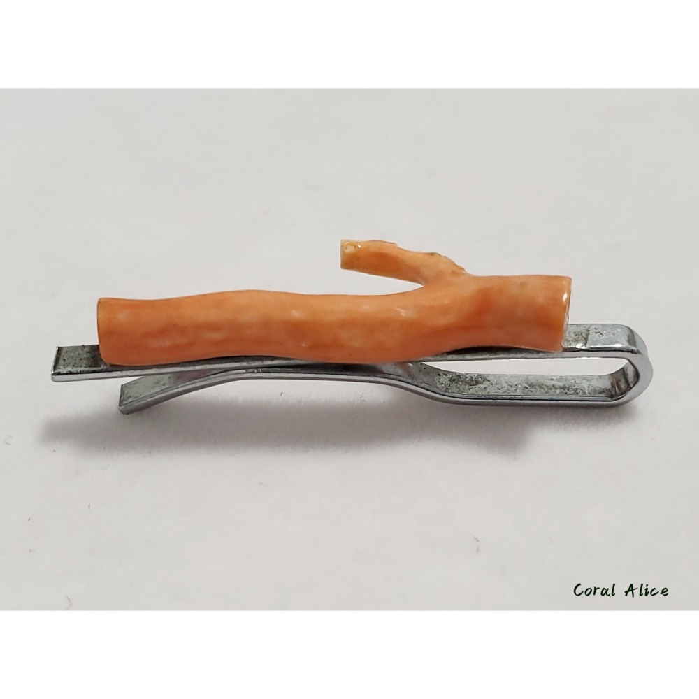 🌟Coral珊寶手作-天然momo珊瑚不鏽鋼夾 CO2P1-043-細節圖7