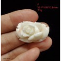 🌟Coral珊寶手作-天然白/粉珊瑚手工雕刻玫瑰花(無孔) 28.0-33mm CO2P1-656-規格圖9