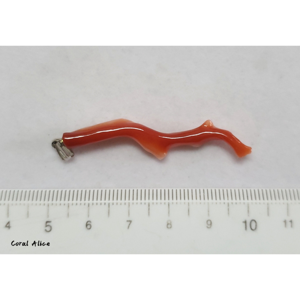 🌟Coral珊寶手作-天然阿卡珊瑚自然枝項墜47mm CO2P1-700-細節圖10