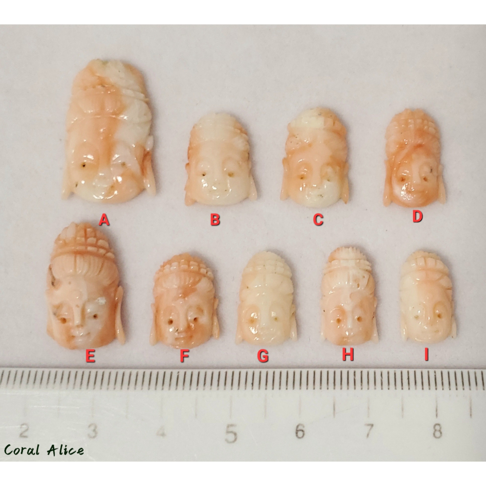 🌟Coral珊寶手作-天然深水珊瑚純手工雕刻件(頂孔) CO2P1-896-細節圖9
