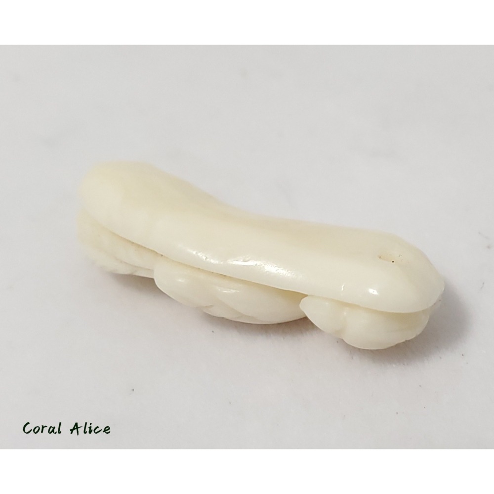 🌟Coral珊寶手作-天然白珊瑚純手工雕刻吊墜(頂通孔) 28.4mm CO2P1-937-細節圖8