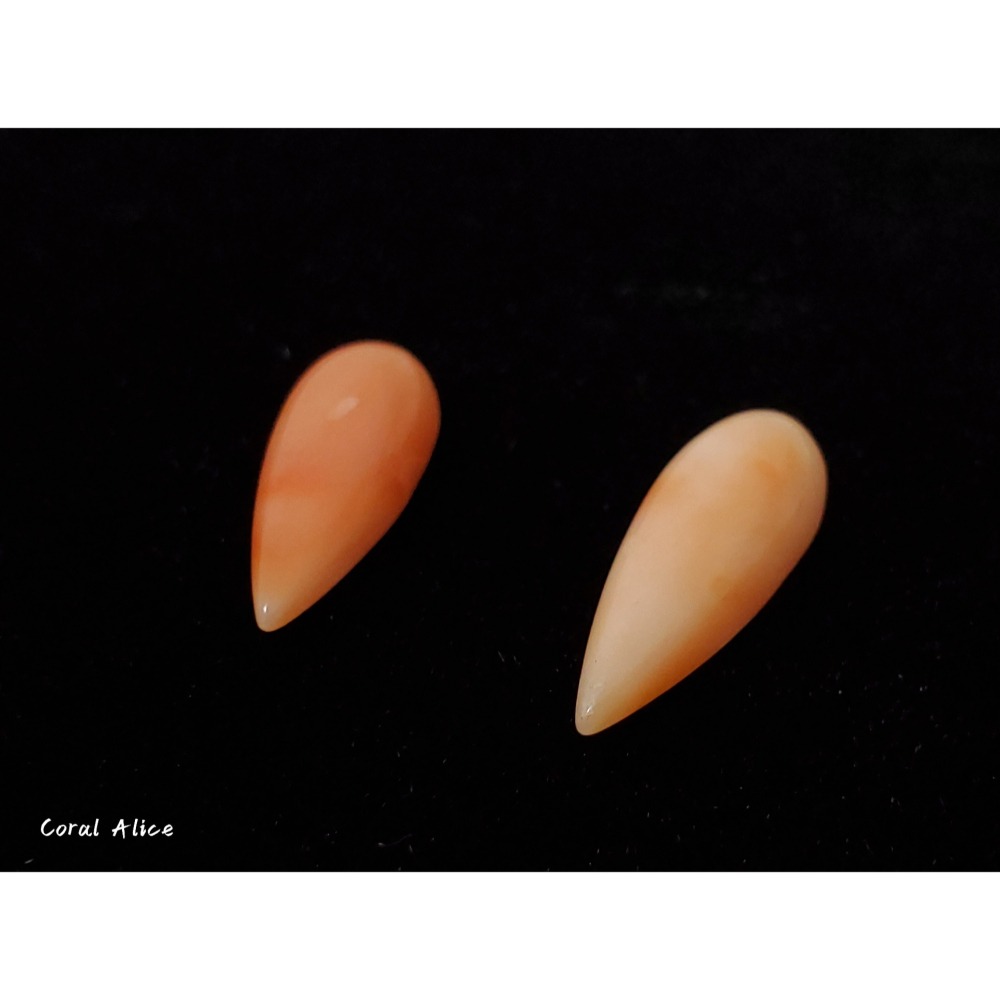 🌟Coral珊寶手作-天然深水珊瑚水滴造型裸石 CO2P1-943-細節圖5