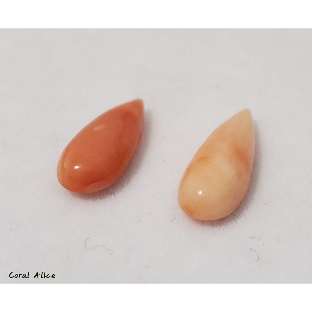 🌟Coral珊寶手作-天然深水珊瑚水滴造型裸石 CO2P1-943-細節圖9