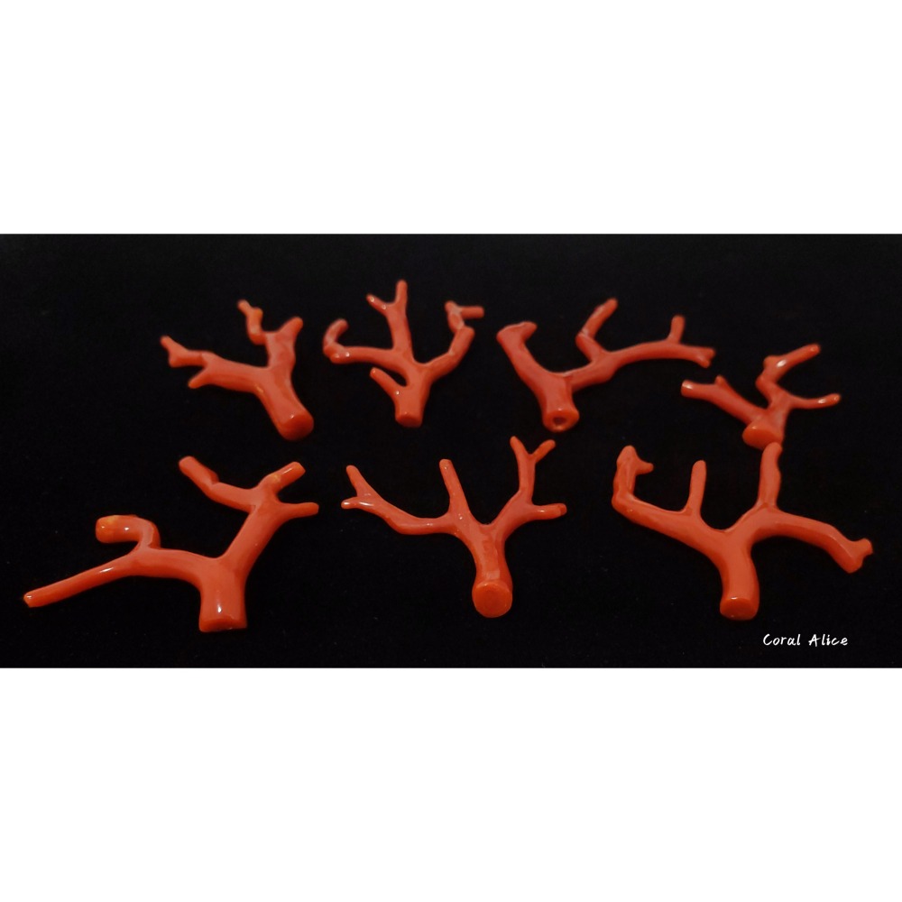 🌟Coral珊寶手作-天然沙丁珊瑚/紅珊瑚自然枝 #天然珊瑚 CO2P1-944-細節圖6