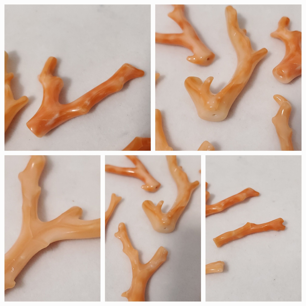 🌟Coral珊寶手作-天然深水珊瑚自然枝(頂半孔) CO2P1-961-細節圖10