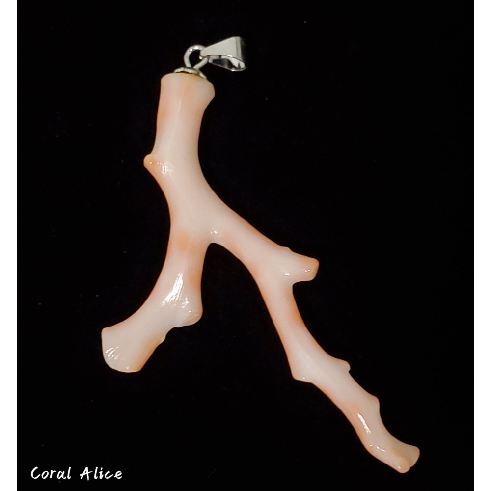 🌟Coral珊寶手作-天然深水珊瑚自然枝項墜 59.9mm CO2P1-965-細節圖3
