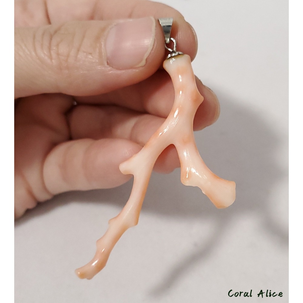 🌟Coral珊寶手作-天然深水珊瑚自然枝項墜 59.9mm CO2P1-965-細節圖9