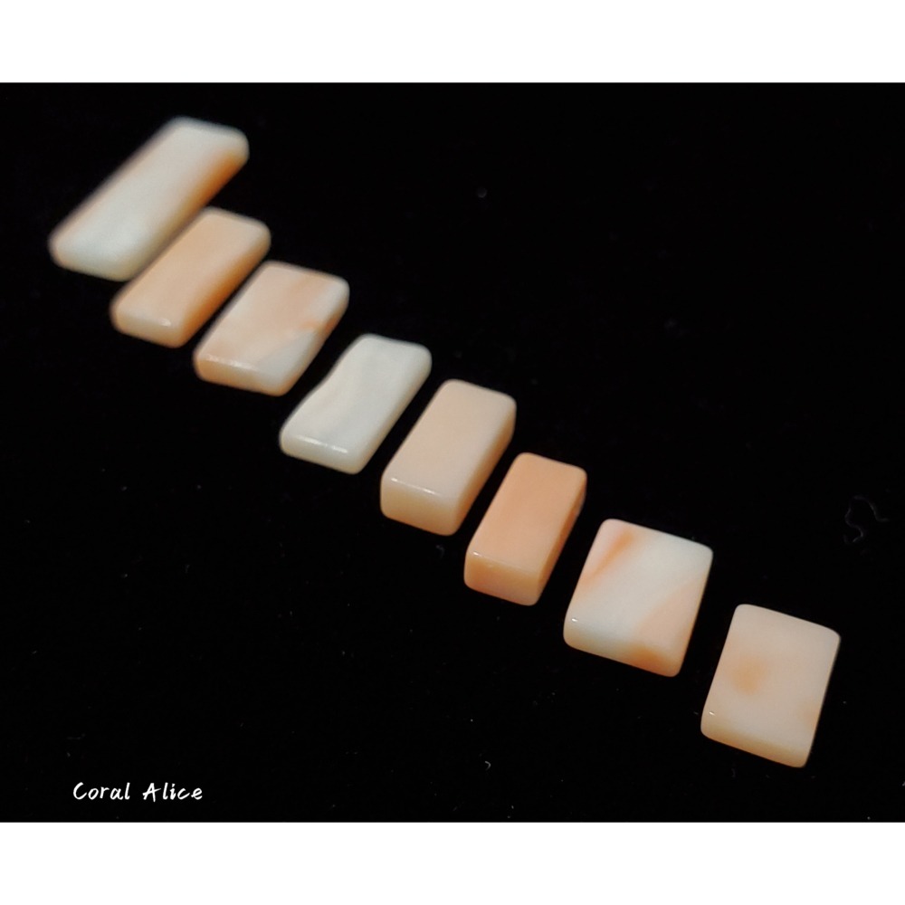 🌟Coral珊寶手作-天然淺水珊瑚方型裸石(頂半孔) CO2P1-990-細節圖3