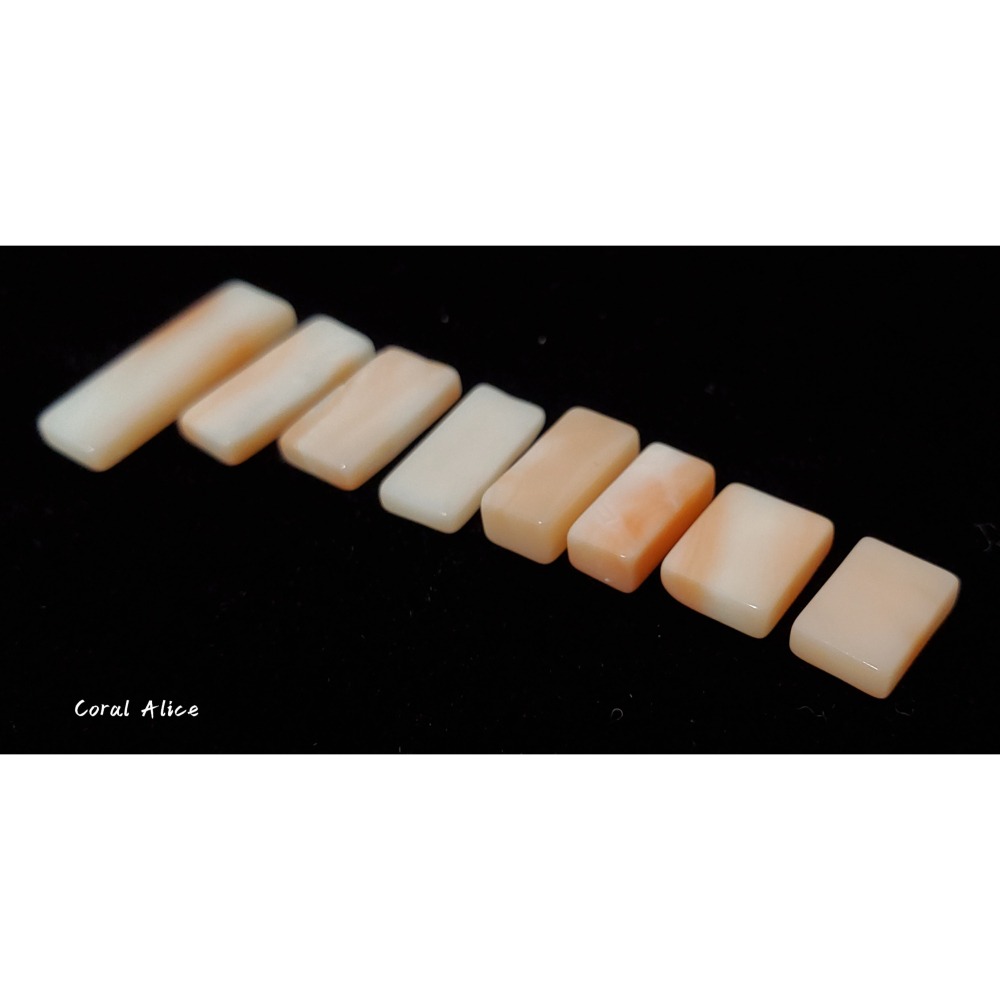 🌟Coral珊寶手作-天然淺水珊瑚方型裸石(頂半孔) CO2P1-990-細節圖4