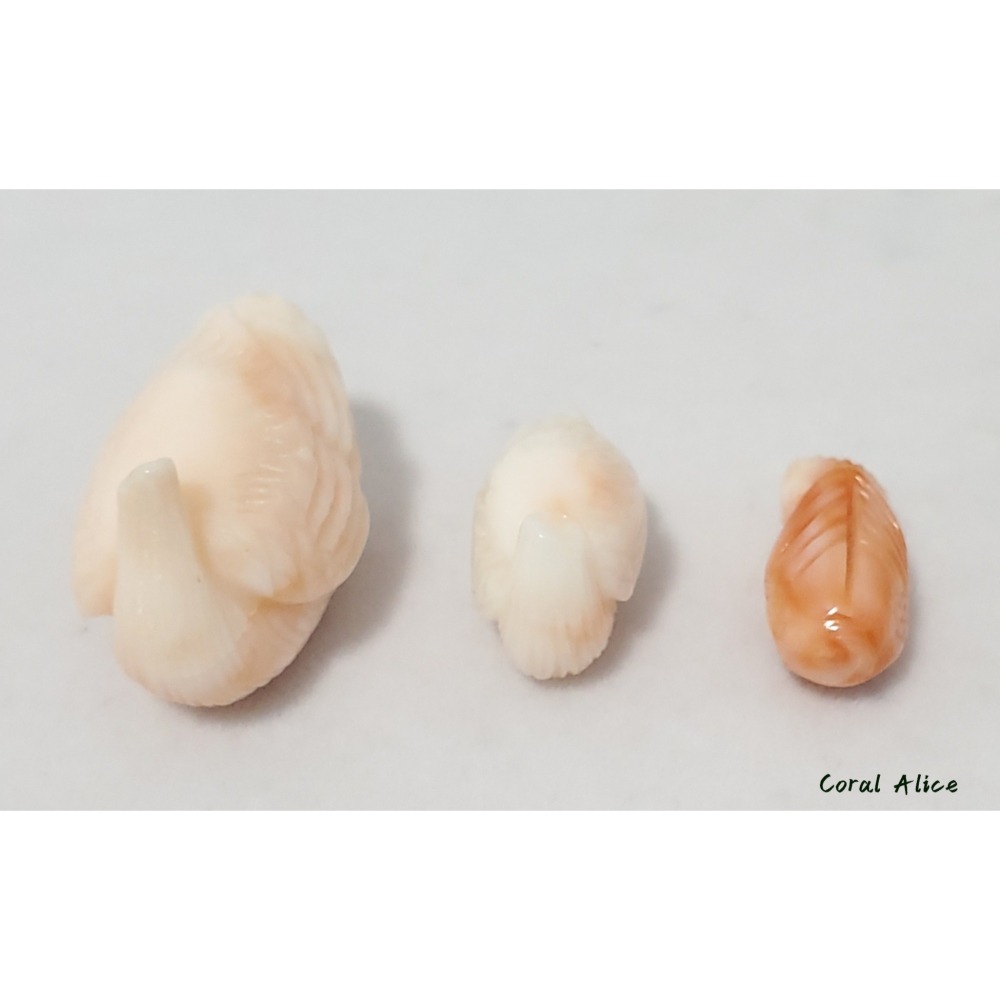 🌟Coral珊寶手作-天然深水珊瑚/白珊瑚手工雕刻 #鑲嵌 #金工 #珠寶設計 CO2P1-991-細節圖7