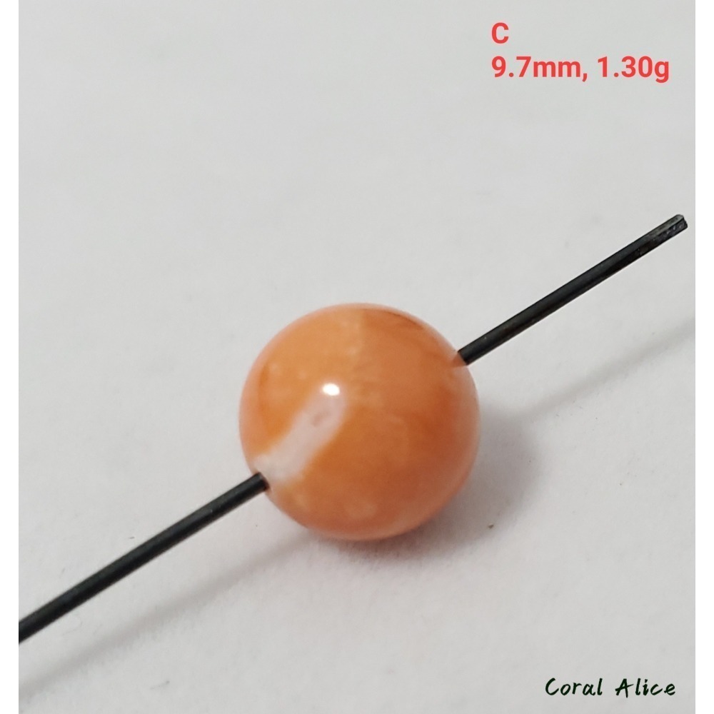 🌟Coral珊寶手作-天然momo珊瑚圓珠 CO2P1-994-規格圖10