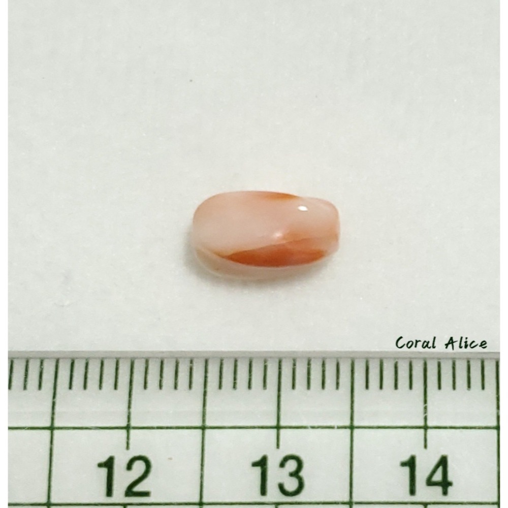 🌟Coral珊寶手作-天然深水珊瑚螺旋珠(直通孔) 10.1*6.6mm CO2P1-259-細節圖9