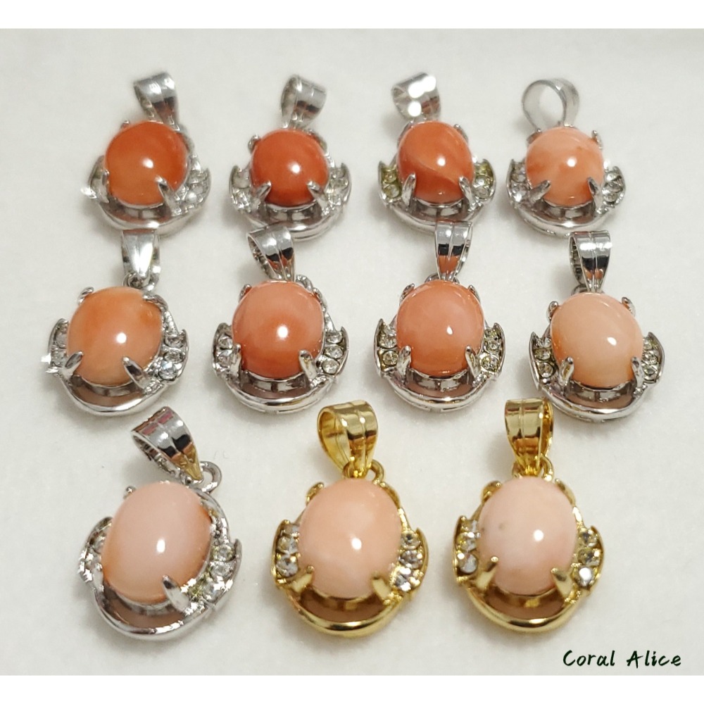 🌟Coral珊寶手作-天然珊瑚/寶石珊瑚項墜 CO2P1-271-細節圖7