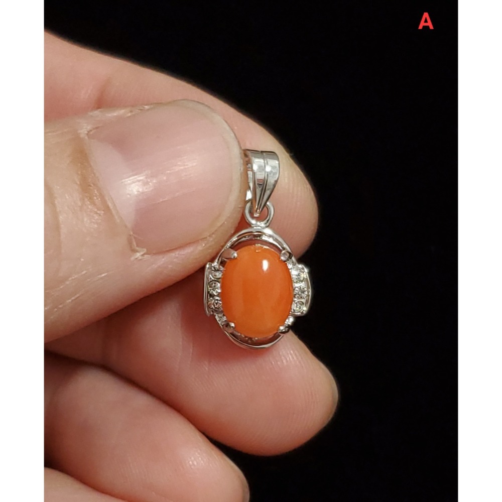 🌟Coral珊寶手作-天然珊瑚/寶石珊瑚項墜 CO2P1-271-規格圖11