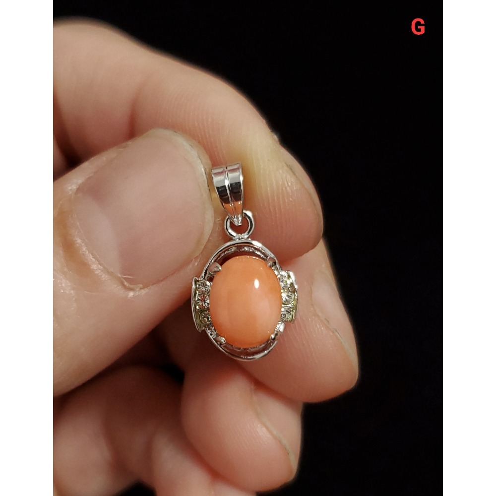 🌟Coral珊寶手作-天然珊瑚/寶石珊瑚項墜 CO2P1-271-規格圖11