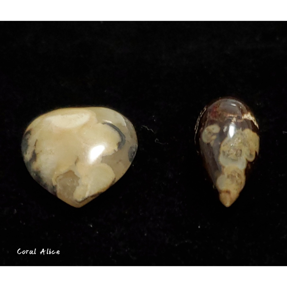 🌟Coral珊寶手作-天然臺灣澎湖文石造型裸石(頂半孔) JD2P1-806-細節圖3