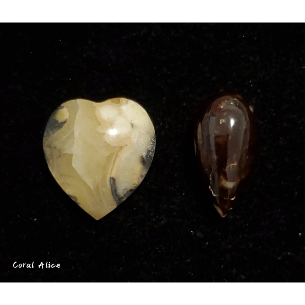 🌟Coral珊寶手作-天然臺灣澎湖文石造型裸石(頂半孔) JD2P1-806-細節圖4