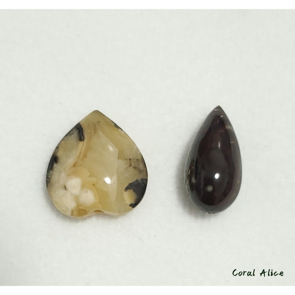 🌟Coral珊寶手作-天然臺灣澎湖文石造型裸石(頂半孔) JD2P1-806-細節圖10