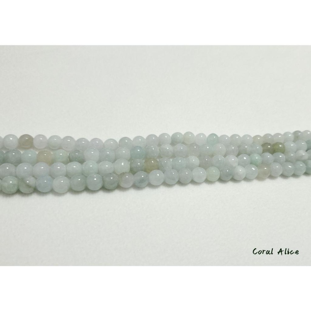 🌟Coral珊寶手作-天然緬甸玉珠 5.4-6.5mm JD2T2-516-細節圖7