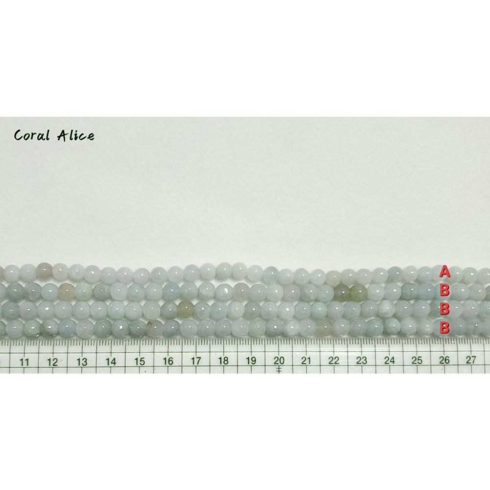 🌟Coral珊寶手作-天然緬甸玉珠 5.4-6.5mm JD2T2-516-細節圖9