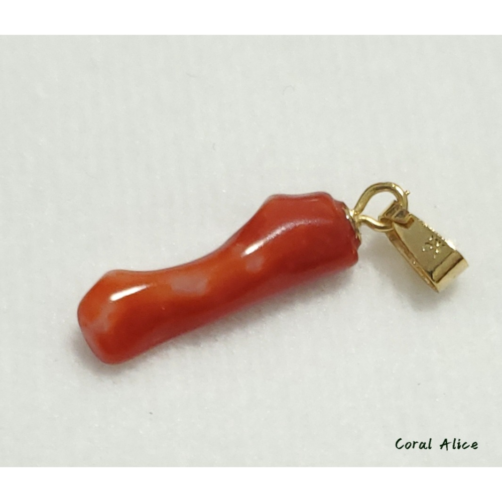 🌟Coral珊寶手作-天然阿卡珊瑚造型項墜 28.1mm CO2P15156-細節圖9