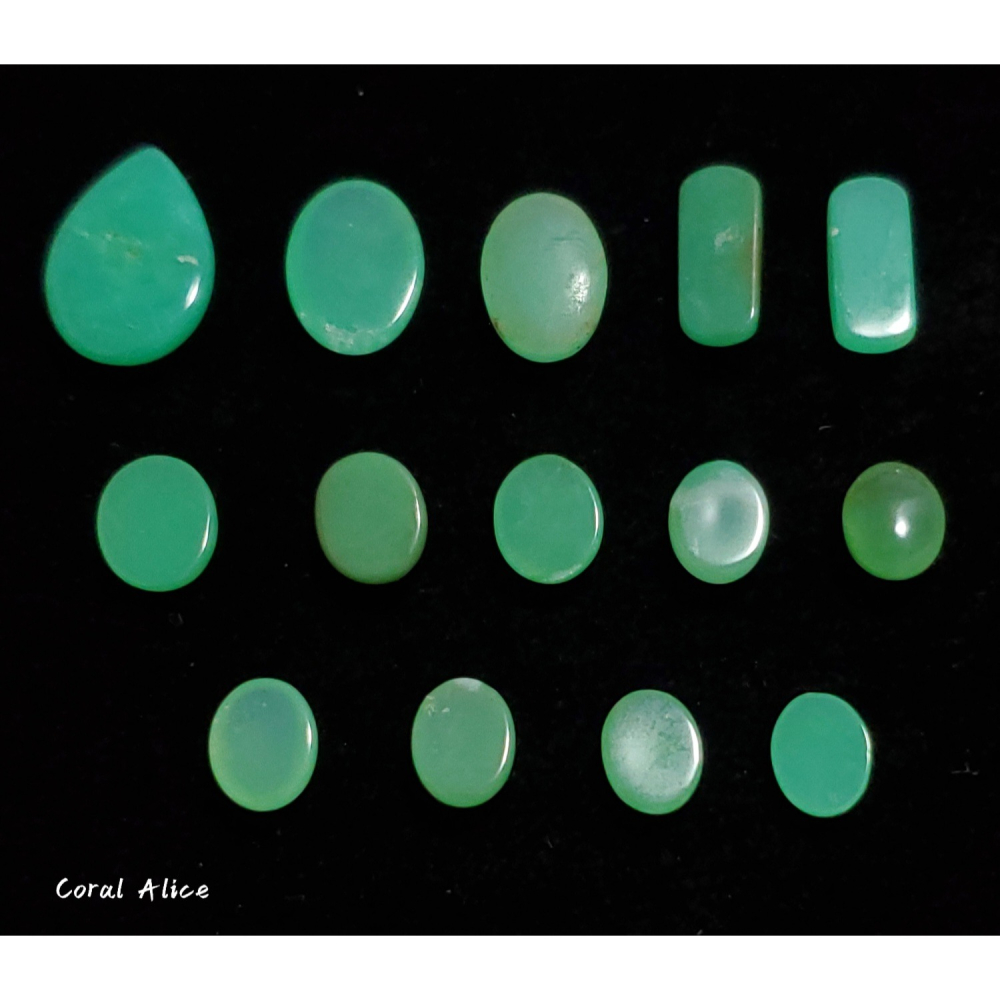 🌟Coral珊寶手作-天然澳洲玉/綠玉髓蛋面造型裸石 AG2P1-674-細節圖5