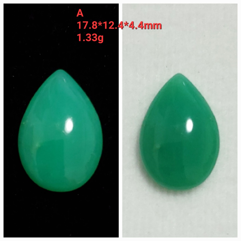 🌟Coral珊寶手作-天然澳洲玉/綠玉髓蛋面造型裸石 AG2P1-674-規格圖11
