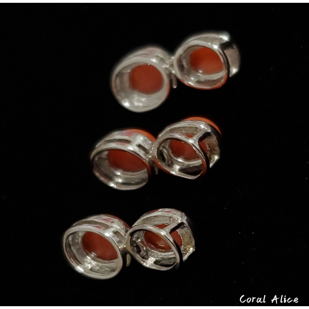 🌟Coral珊寶手作-天然沙丁珊瑚造型項墜 7*23mm CO2P2-559-細節圖6