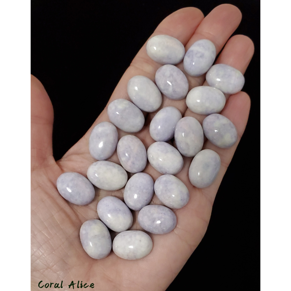 🌟Coral珊寶手作-天然紫羅蘭玉髓蛋面裸石 14*18*6.5mm AG2P1-541-細節圖8