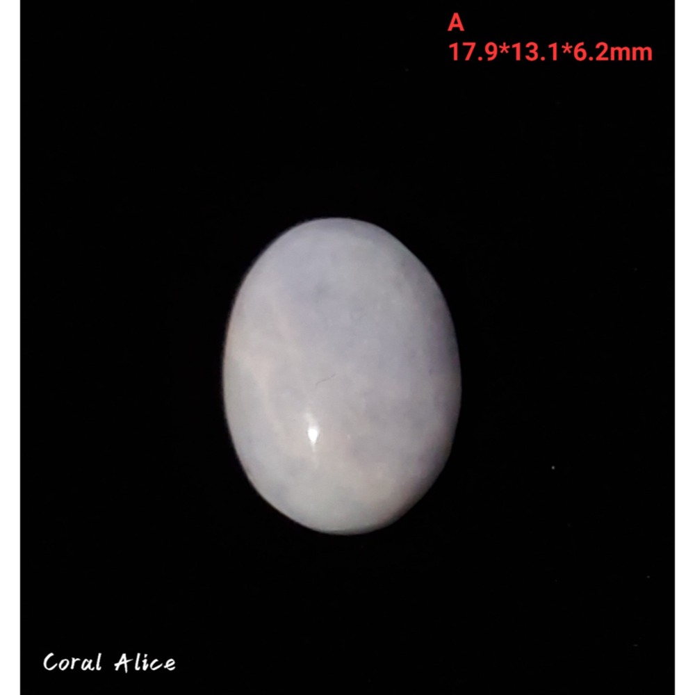 🌟Coral珊寶手作-天然紫羅蘭玉髓蛋面裸石 14*18*6.5mm AG2P1-541-規格圖11