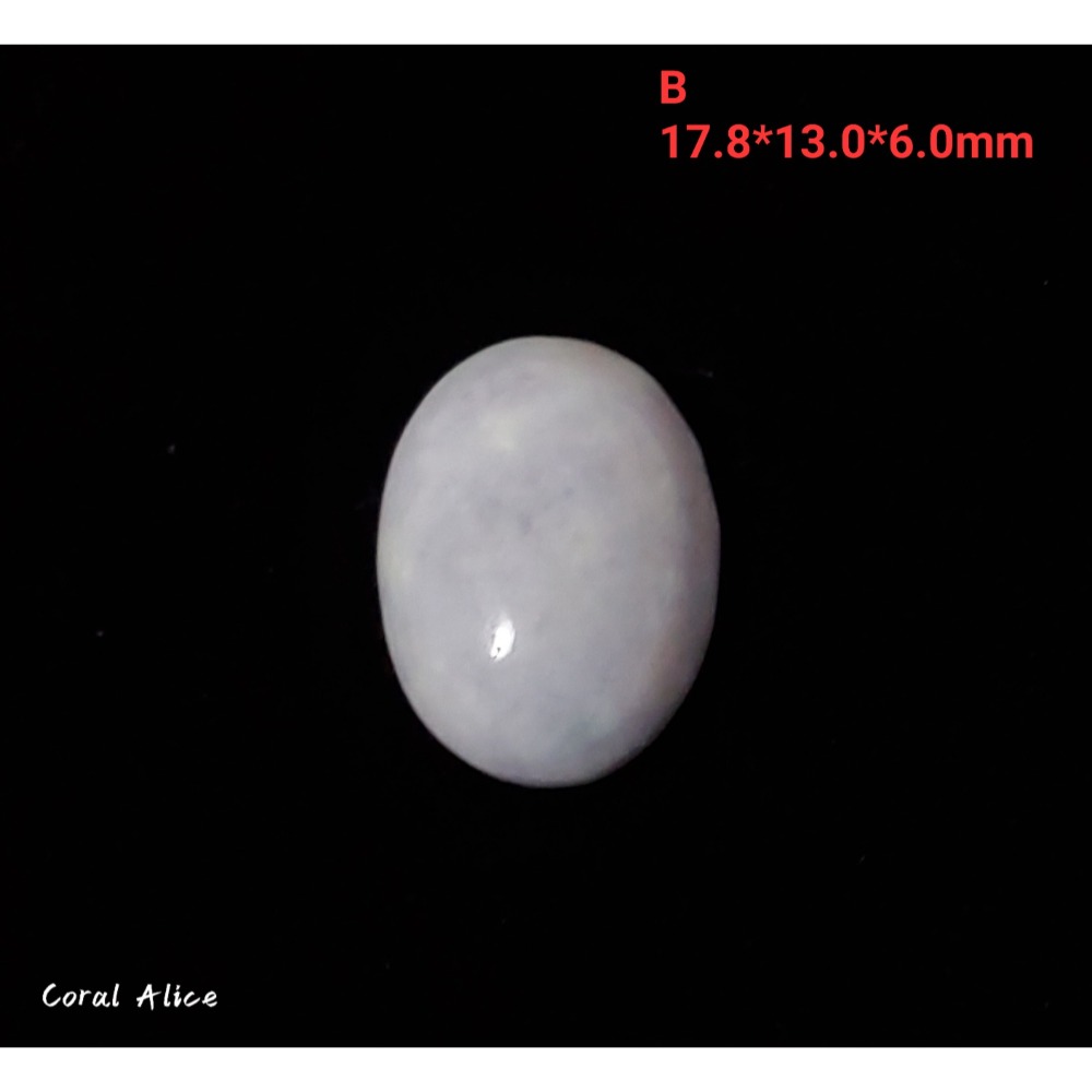🌟Coral珊寶手作-天然紫羅蘭玉髓蛋面裸石 14*18*6.5mm AG2P1-541-規格圖11