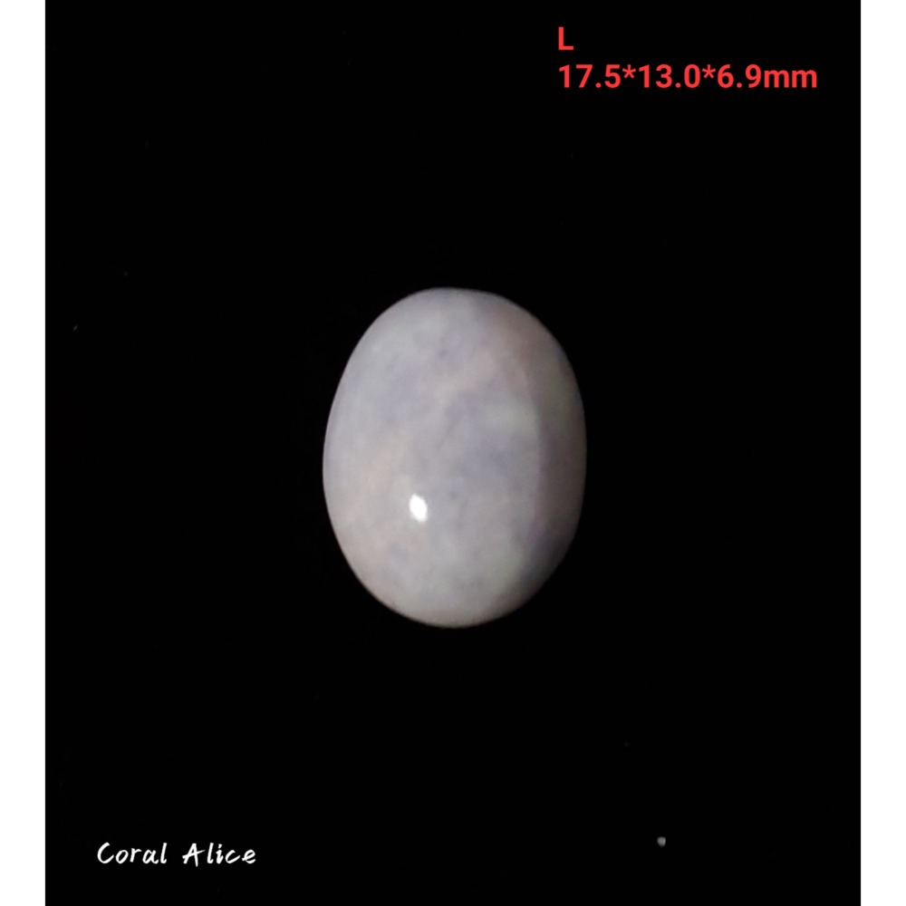 🌟Coral珊寶手作-天然紫羅蘭玉髓蛋面裸石 14*18*6.5mm AG2P1-541-規格圖11